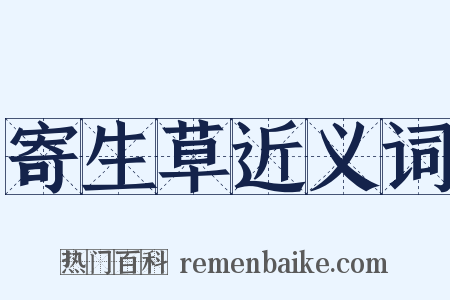 寄生草近义词是什么意思的图片